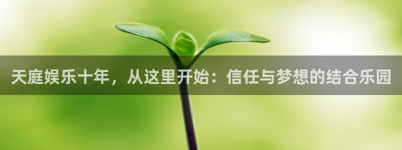 长征娱乐主管：天庭娱乐十年，从这里开始：信任与梦想的结合乐园